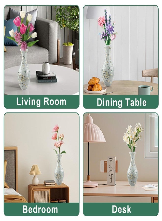 iselyn 3D Puzzle Vase for Adults, 160 Pieces Plastic DIY Unique Puzzle Flower Vase, Crafts for Adults, House Warming Gift Birthday Gifts for Flower Arrangements and Home Decor (Flowers and Birds) - Image 4